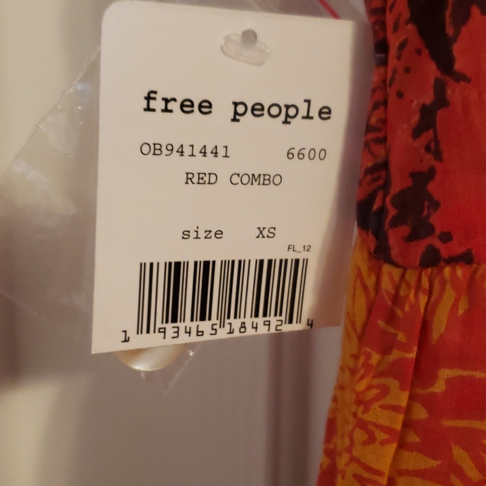 FREE PEOPLE SHIRT TOP NEW XS X SMALL NWT - Picture 4 of 4
